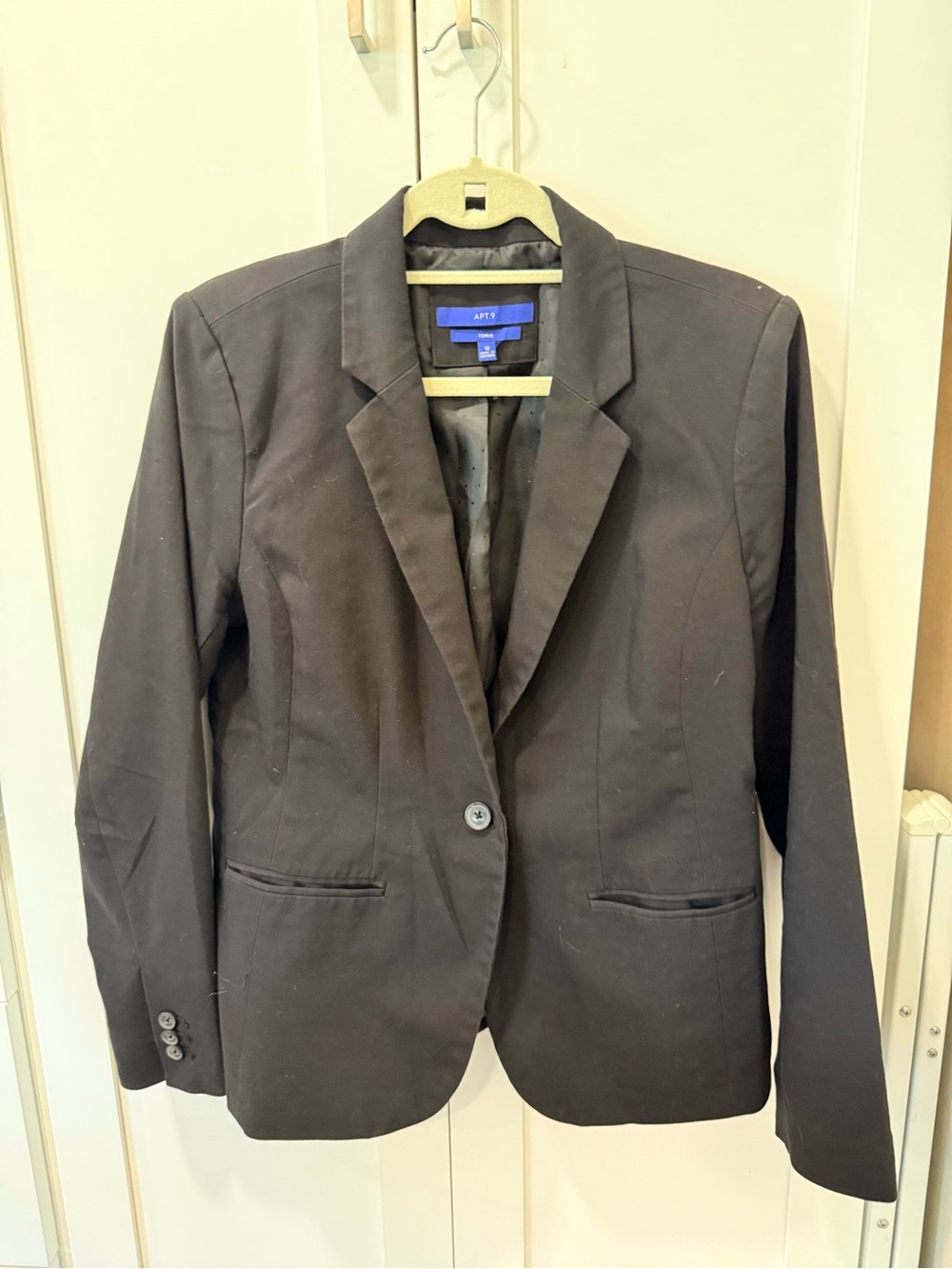 Apt. 9 Black Career Suit Set | Blazer & Pencil Skirt | Women’s Size 12